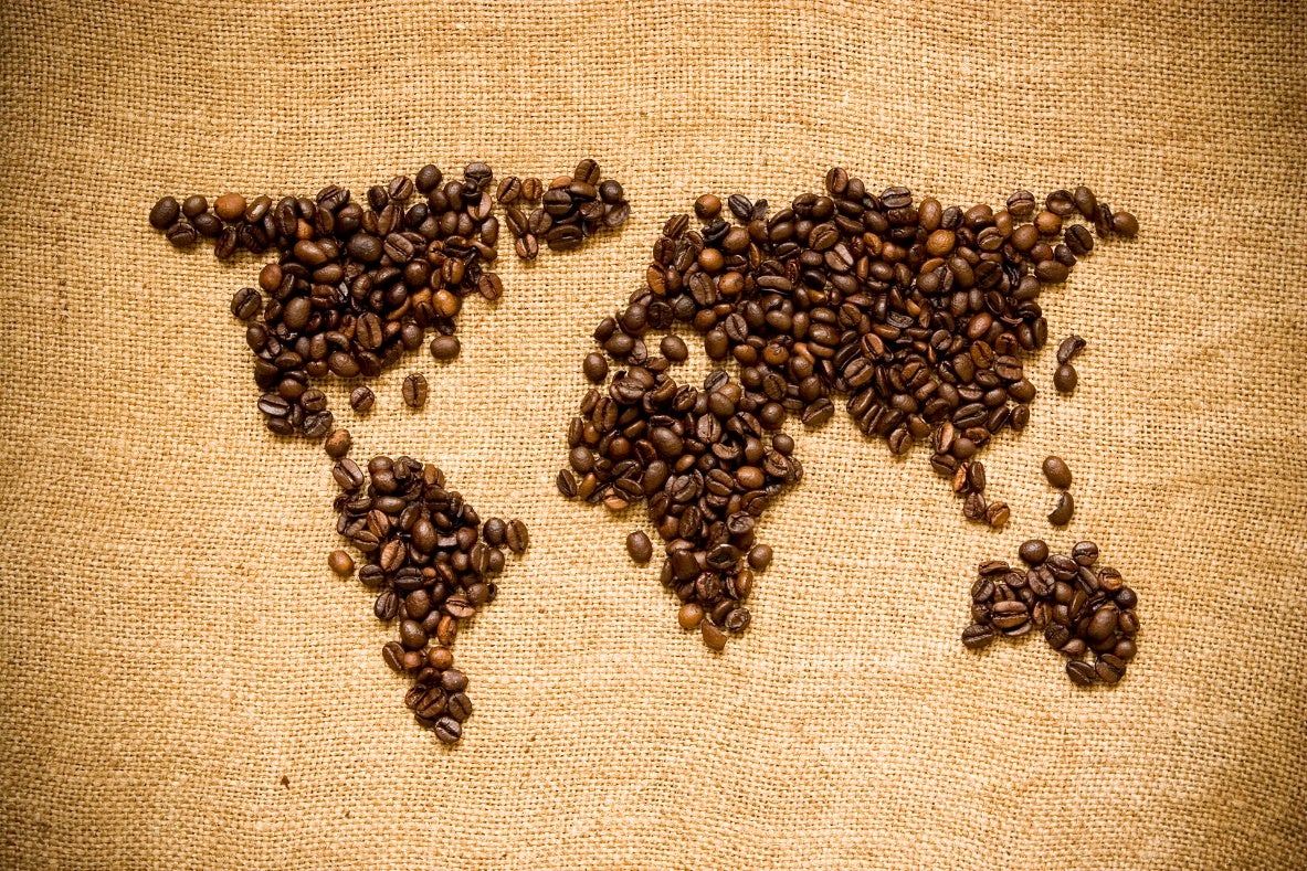 Los principales países productores de café