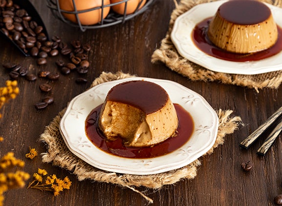 Receta de flan de café